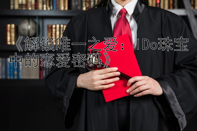 《解锁唯一之爱：IDo珠宝中的恋爱密码》