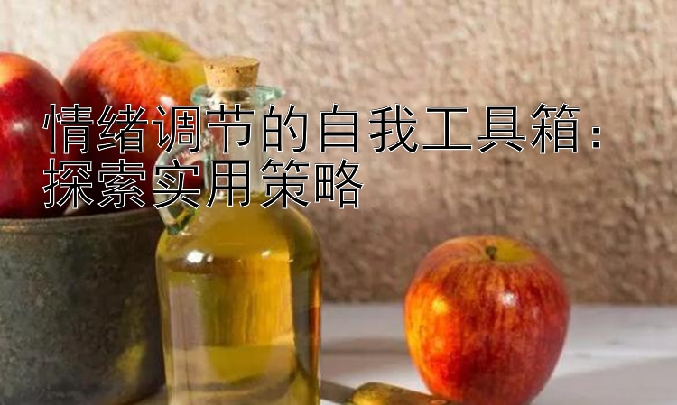 情绪调节的自我工具箱：探索实用策略